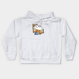 Dapper Cat _ Lazy Problems Kids Hoodie